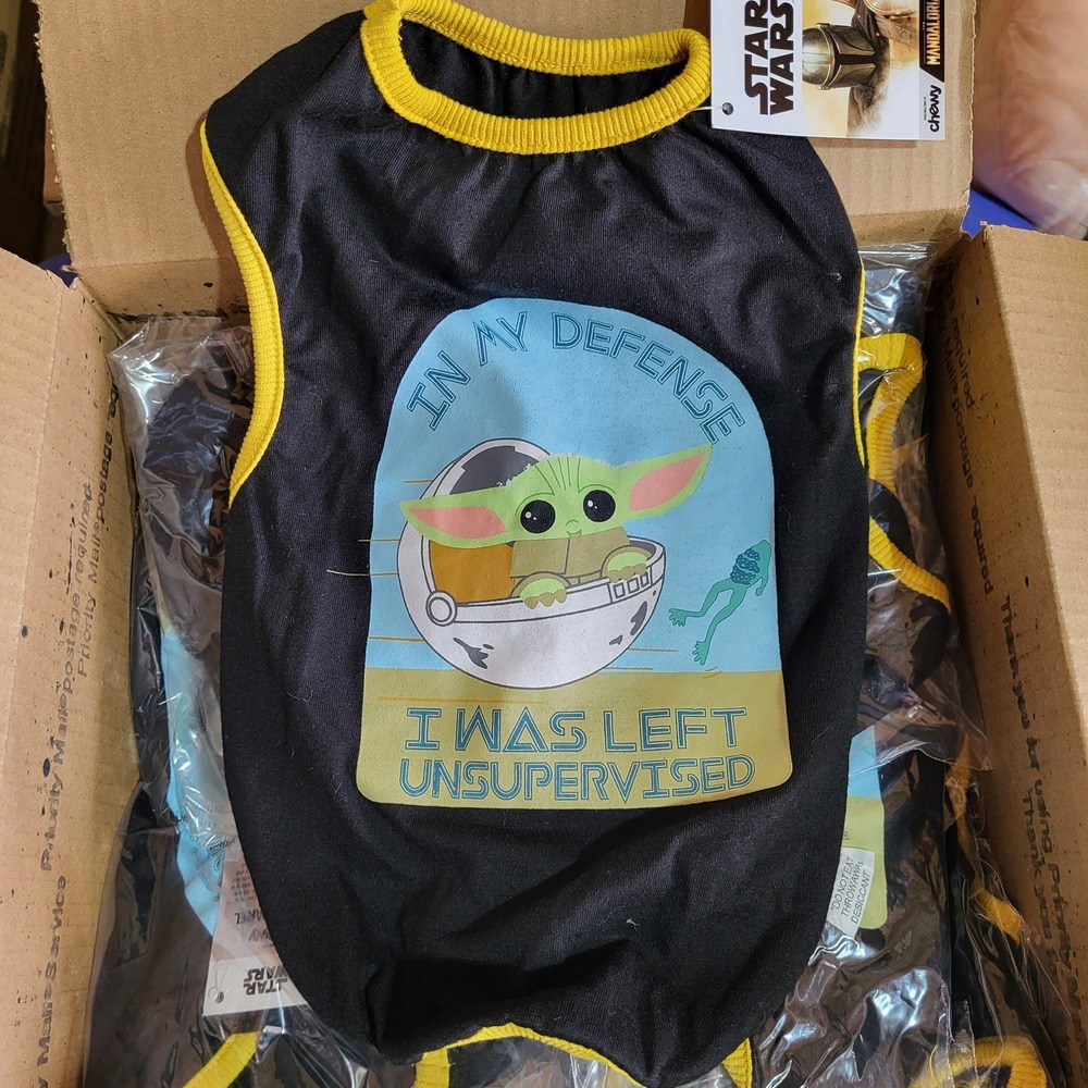 Star Wars Pet T-Shirt Reseller Bundle 30pc Medium Childโ Grogu Chewy Mandalorian